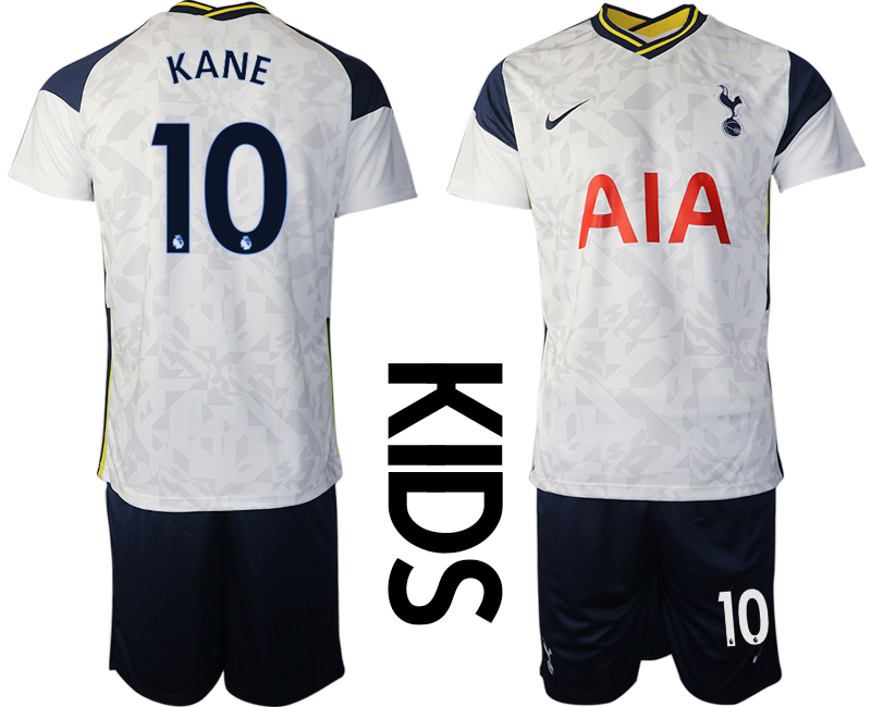 Youth 2020-2021 club Tottenham home white #10 Soccer Jerseys